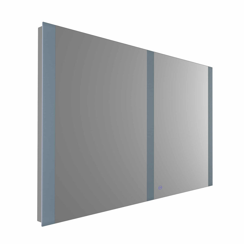 VONN VMRS7130ATW Tunable White LED Bath Mirror in Silver, Rectangle 48"W x 30"H