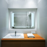 VONN VMRS7820TW Tunable White LED Bath Mirror in Silver, Rectangle 30"W x 24"H or 36"W x 30"H