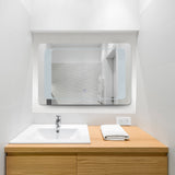 VONN VMRS7820 LED Bath Mirror in Silver, Rectangle 30"W x 24"H or 36"W x 30"H