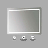 VONN VMRS7920 LED Bath Mirror in Silver, Rectangle 30"W x 24"H or 36"W x 30"H