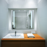 VONN VMRS8020TW Tunable White LED Bath Mirror in Silver, Rectangle 30"W x 24"H or 36"W x 30"H