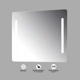 VONN VMRS8020 LED Bath Mirror in Silver, Rectangle 30"W x 24"H or 36"W x 30"H