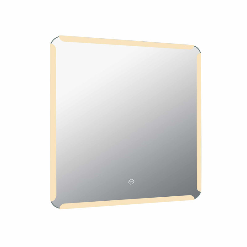 VONN VMRS8930A LED Bath Mirror in Silver, Square 30"W x 30"H