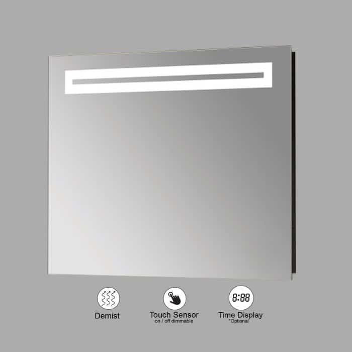 VONN VMRS9820 LED Bath Mirror in Silver, Rectangle 30"W x 24"H or 36"W x 30"H
