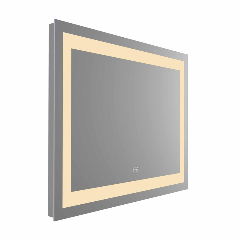 VONN VMRZ0120 LED Bath Mirror in Silver, Rectangle 30"W x 24"H or 36"W x 30"H