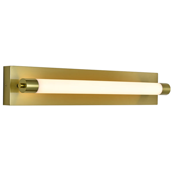Procyon VMW11800AB 24" Integrated LED ADA Compliant ETL Certified Bathroom Wall Lighting Fixture in Antique Brass