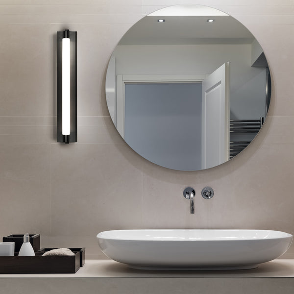 Procyon VMW11800BL 24" Integrated LED ADA Compliant ETL Certified Bathroom Wall Lighting Fixture in Black