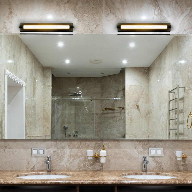 Procyon VMW11800BL 24" Integrated LED ADA Compliant ETL Certified Bathroom Wall Lighting Fixture, Black