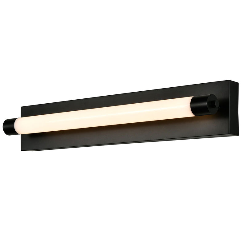 Procyon VMW11800BL 24" Integrated LED ADA Compliant ETL Certified Bathroom Wall Lighting Fixture, Black