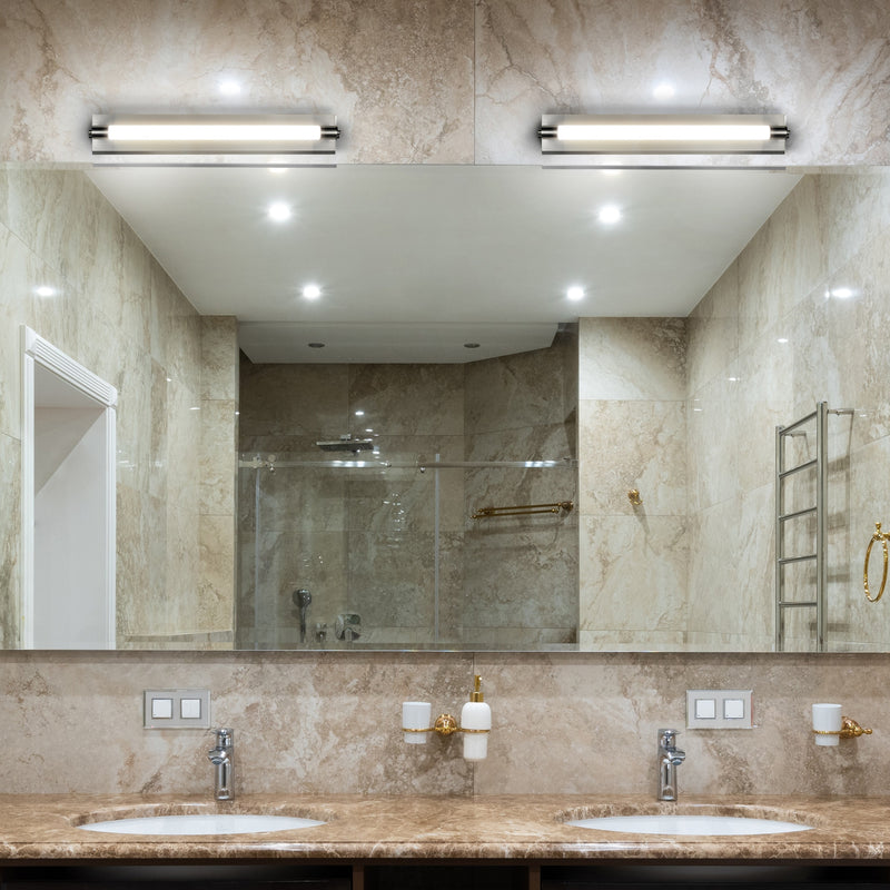 Procyon VMW11800CH 24" Integrated LED ADA Compliant ETL Certified Bathroom Wall Lighting Fixture in Chrome