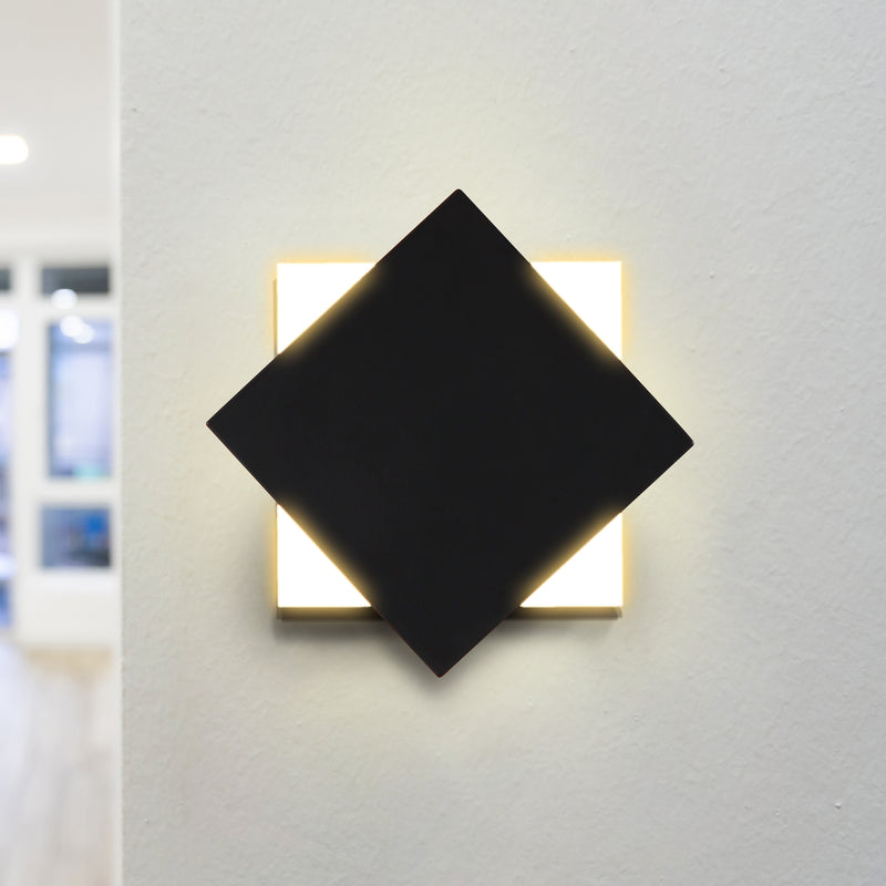 Eclipse VMW13600BL 5" Rotative ETL Certified Integrated LED Wall Sconce Lighting Fixture in Black