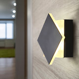 Eclipse VMW13600BL 5" Rotative ETL Certified Integrated LED Wall Sconce Lighting Fixture in Black