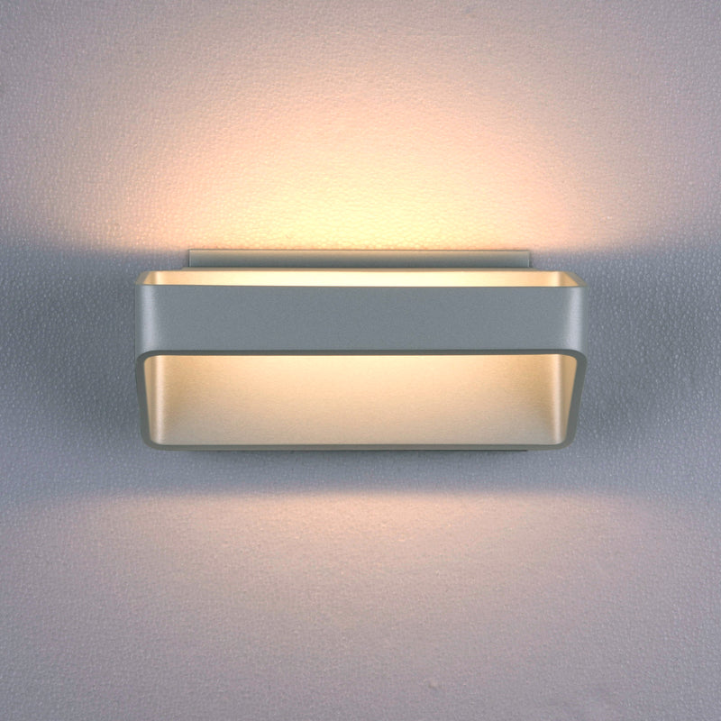 VONN Atlas VMW15710AL 10" Up-Down ETL Certified Integrated LED Wall Sconce Light in Silver