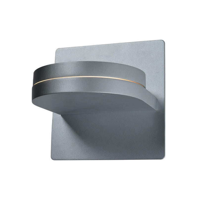 Eclipse VMW17000AL 7" Rotative ETL Certified Integrated LED Wall Sconce Light Fixture in Silver