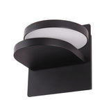 Eclipse VMW17000BL 7" Rotative ETL Certified Integrated LED Wall Sconce Light Fixture in Black