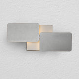 VONN Eclipse VMW17200AL 12" Rotative Up-Down ETL Certified Integrated LED Wall Sconce Light in Silver