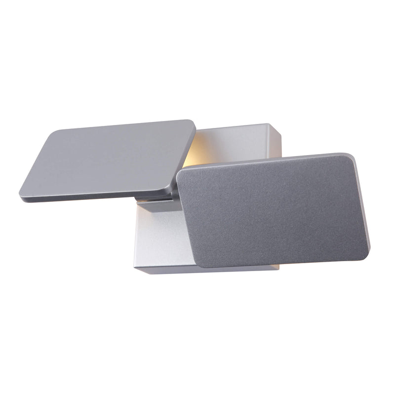 VONN Eclipse VMW17200AL 12" Rotative Up-Down ETL Certified Integrated LED Wall Sconce Light in Silver