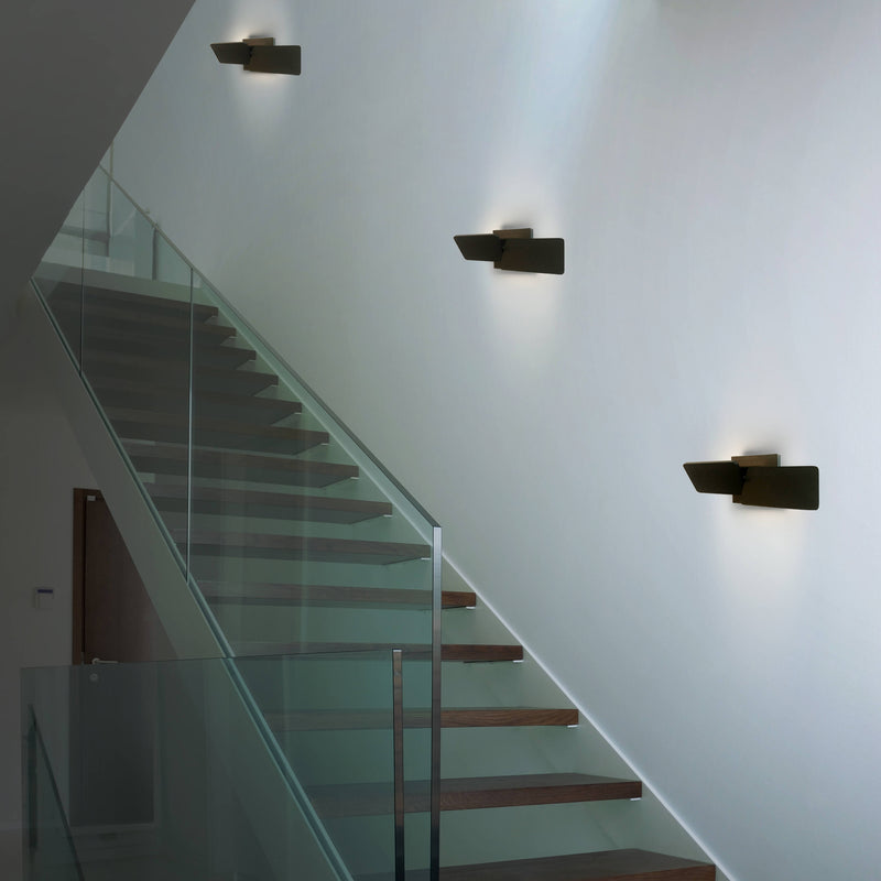 Eclipse VMW17200BL 12" Rotative Up-Down ETL Certified Integrated LED Wall Sconce Light in Black