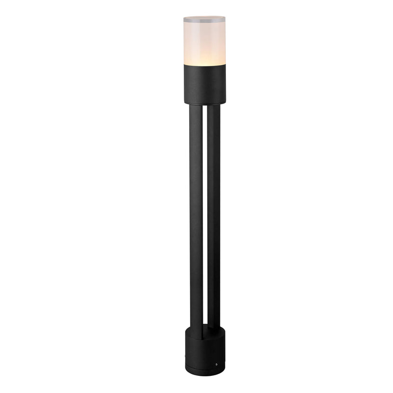 32" Modern VOB14668BL Low-Voltage 6-Watt ETL Certified Integrated LED Outdoor Bollard in Matte Black