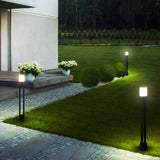 32" Modern VOB14668BL Low-Voltage 6-Watt ETL Certified Integrated LED Outdoor Bollard in Matte Black