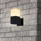 VONN 9" Modern VOW1768BL 5-Watt ETL Certified Integrated LED Outdoor Wall Sconce in Matte Black