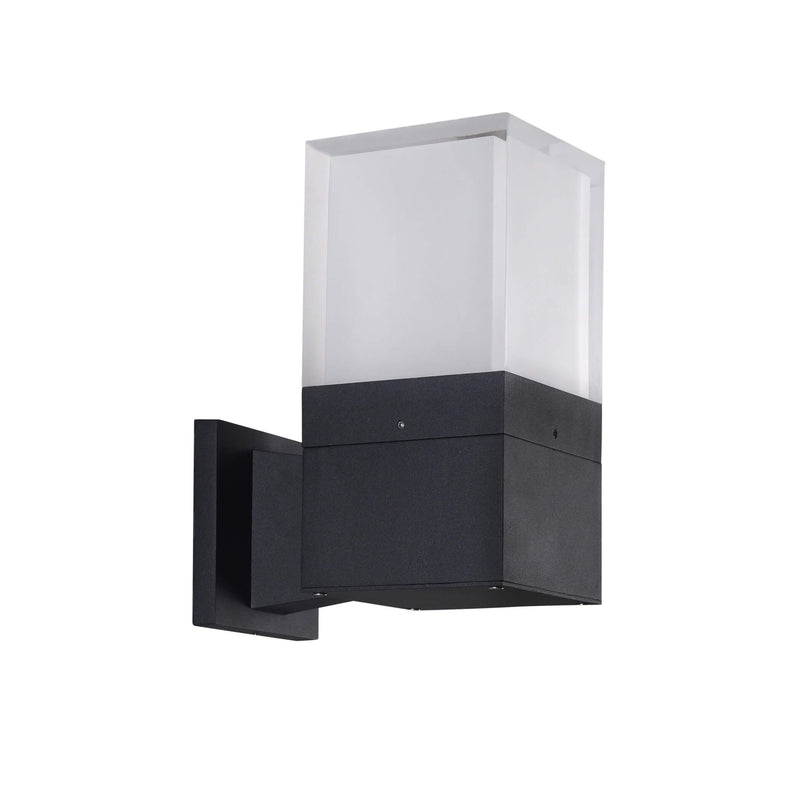 VONN 10" Modern VOW1770BL 5-Watt ETL Certified Integrated LED Outdoor Wall Sconce in Matte Black