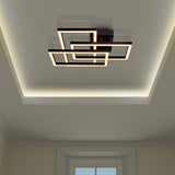 VONN Radium VRCF49103BL 28" ETL Certified Integrated LED Ceiling Lighting Rectangular Semi Flush in Black