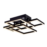 VONN Radium VRCF49103BL 28" ETL Certified Integrated LED Ceiling Lighting Rectangular Semi Flush in Black