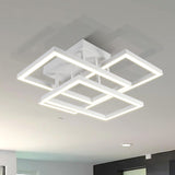 VONN Radium VRCF49103WH 28" Integrated LED ETL Certified Ceiling Lighting Rectangular Semi Flush in White