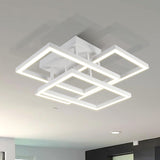 Radium VRCF49103WH 28" Integrated LED ETL Certified Ceiling Lighting Rectangular Semi Flush in White