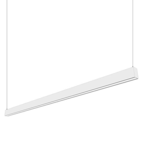 Slim VSL4U25D7535KWH 1.3" 4 FT LED Semi-Direct Suspended Mount Linear Lighting, 100-277V, 41W, 3500K, White
