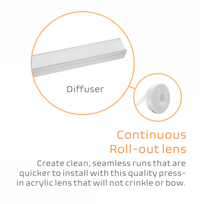 Slim VSLROLL Linear Rolling Diffuser