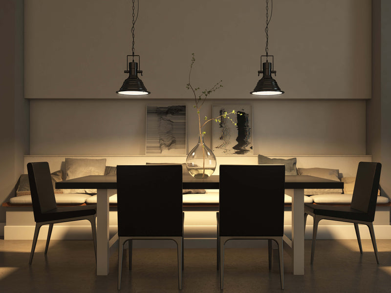 VONN Dorado VVP21041BZ 11" UL Certified LED Pendant, Height Adjustable Industrial Pendant with Ribbing