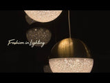Artisan Ravello VAP2281BL 5" Integrated LED ETL Certified Height Adjustable Pendant w/ Globe Shade