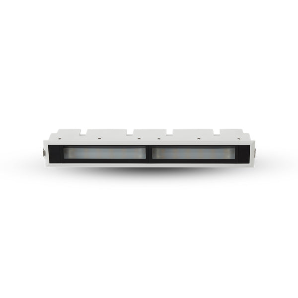 SLICE 12.5" 2 LIGHT LED RECESSED WALL WASHER W/TRIM ETL CERTIFIED COMMERCIAL GRADE, VMDL000610E024WH