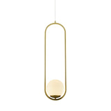 VONN Capri VCP2105AB 7" Integrated LED ETL Certified Height Adjustable Pendant Light with Glass Shade, Antique Brass