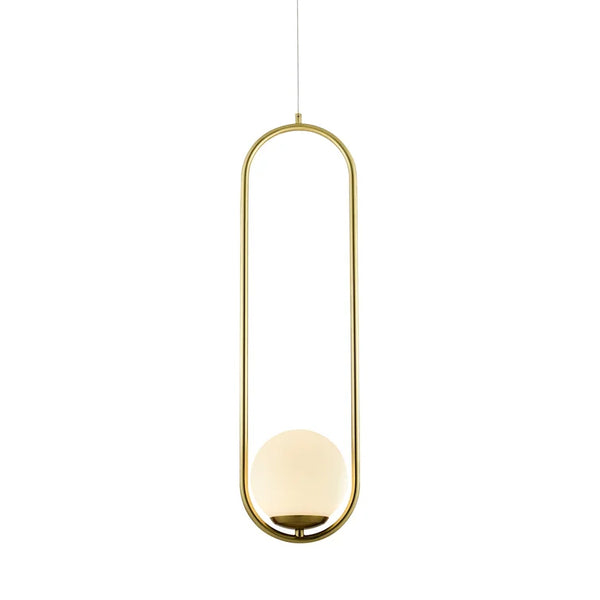 Capri VCP2105AB 7" Integrated LED ETL Certified Height Adjustable Pendant Light with Glass Shade