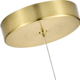 VONN Capri VCP2105AB 7" Integrated LED ETL Certified Height Adjustable Pendant Light with Glass Shade, Antique Brass