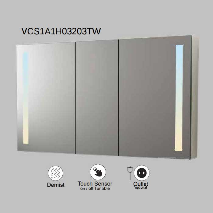 VONN VCS2A3H03203TW Tunable White Medicine Cabinet 48"W x 28"H x 4.75"D