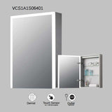VONN VCS2A6S06401 Integrated LED Medicine Cabinet 19.5"W x 28"H x 5"D