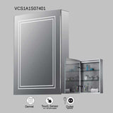 VONN VCS2A3S07401 Integrated LED Medicine Cabinet 19.5"W x 28"H x 4.75"D