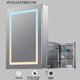 VONN VCS2A3S79201TW Tunable White Medicine Cabinet 19.5"W x 28"H x 4.75"D