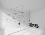 VONN Expression VEW18002BL 10" Integrated LED Wall or Ceiling Light with Plug-In or Hardwired Option in Black