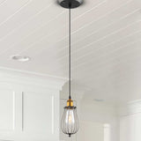 Arden VVP24111ABZ 5" Industrial ETL Certified Pendant Light with LED Filament Bulb in Aged Bronze
